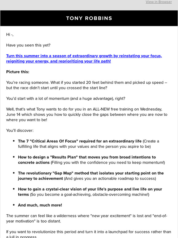 Your unfair advantage