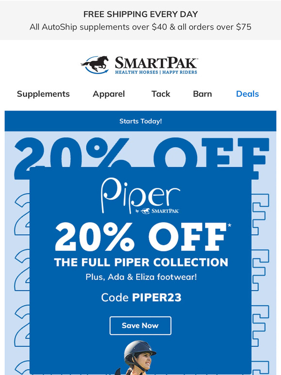 SmartPak Equine Piper Favorites = NOW ON SALE 🎉 Milled