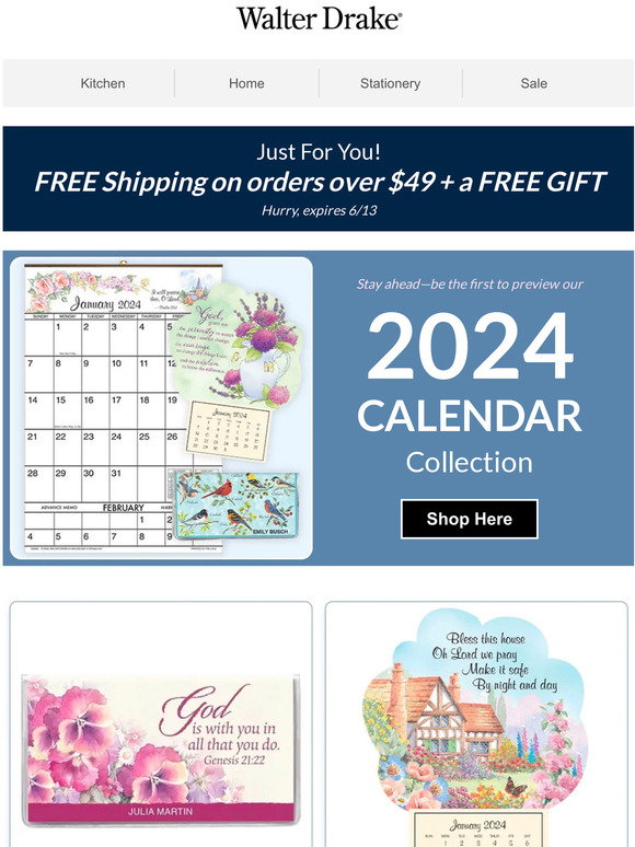 Walter Drake What You've Been Waiting For 2024 Calendar Collection
