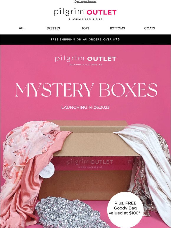Launching Tomorrow! — Outlet Mystery Boxes 📦