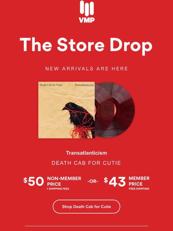The Store Drop featuring Death Cab for Cutie 🚕​