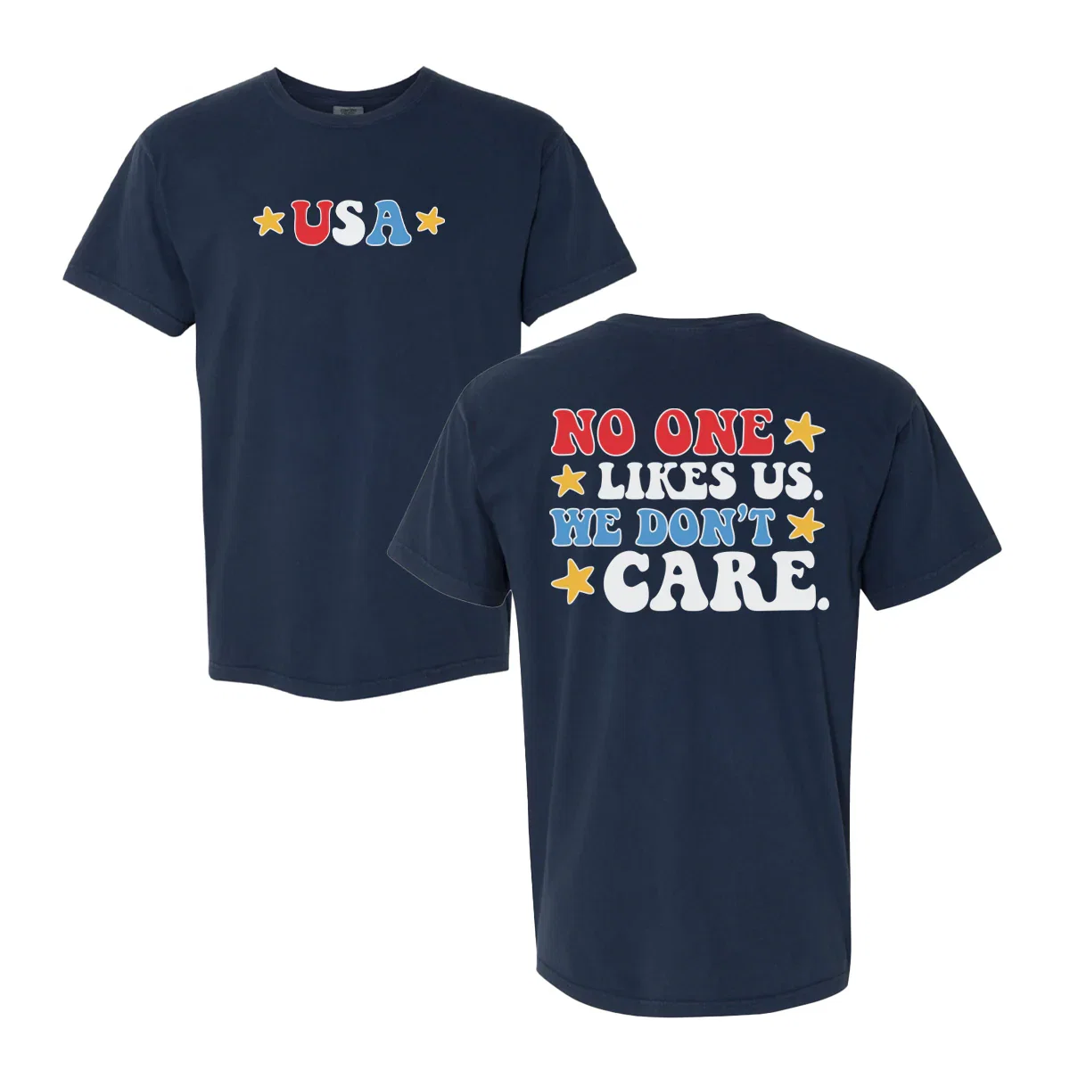 Image of No One Likes Us USA Stars Tee