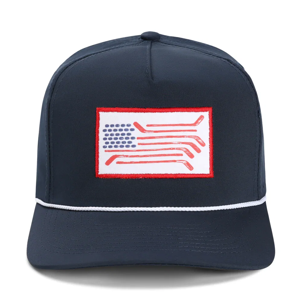 Image of Spittin Chiclets Flag Imperial Rope Hat