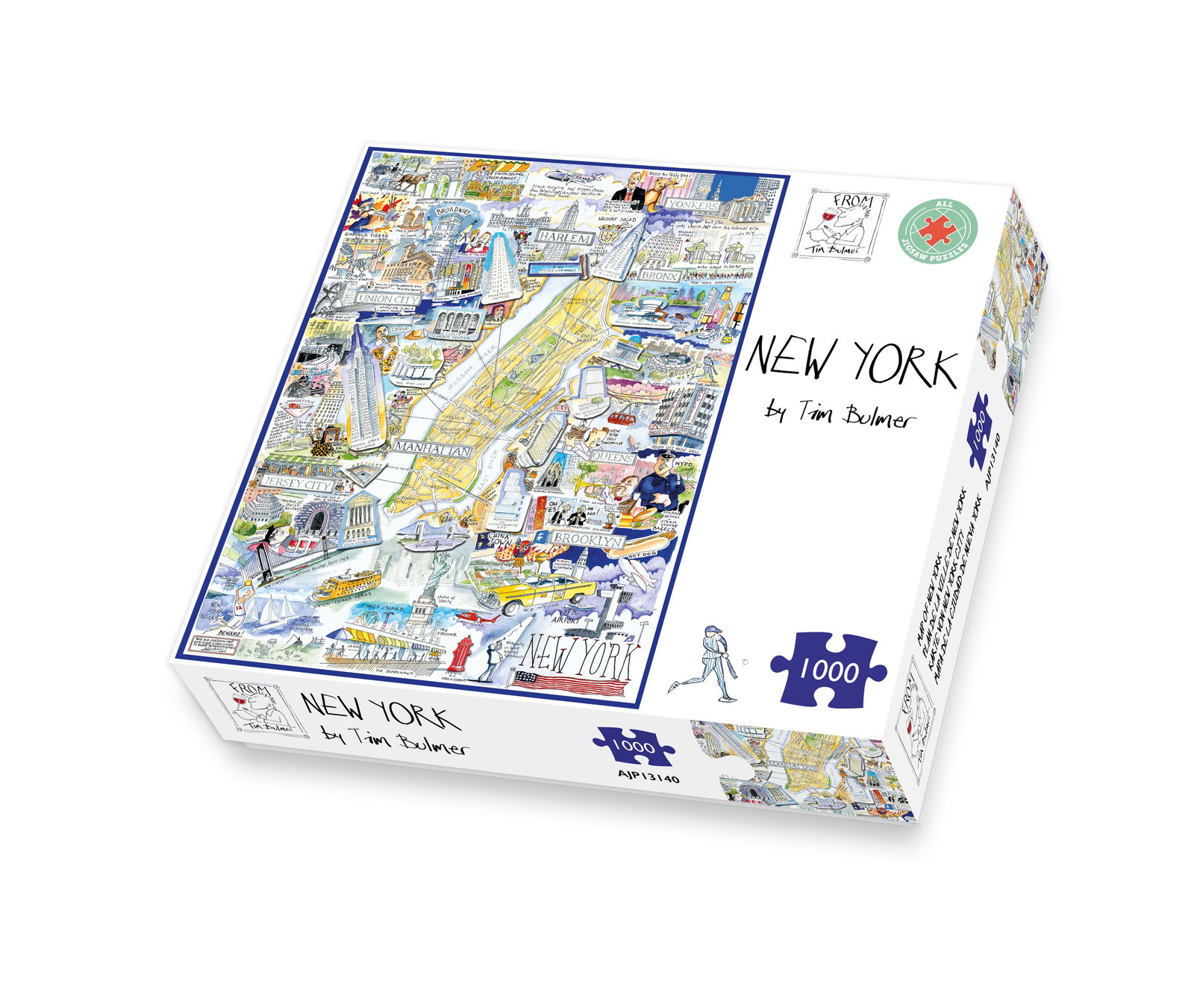 Image of Map of New York City - Tim Bulmer 1000 Piece Jigsaw Puzzle