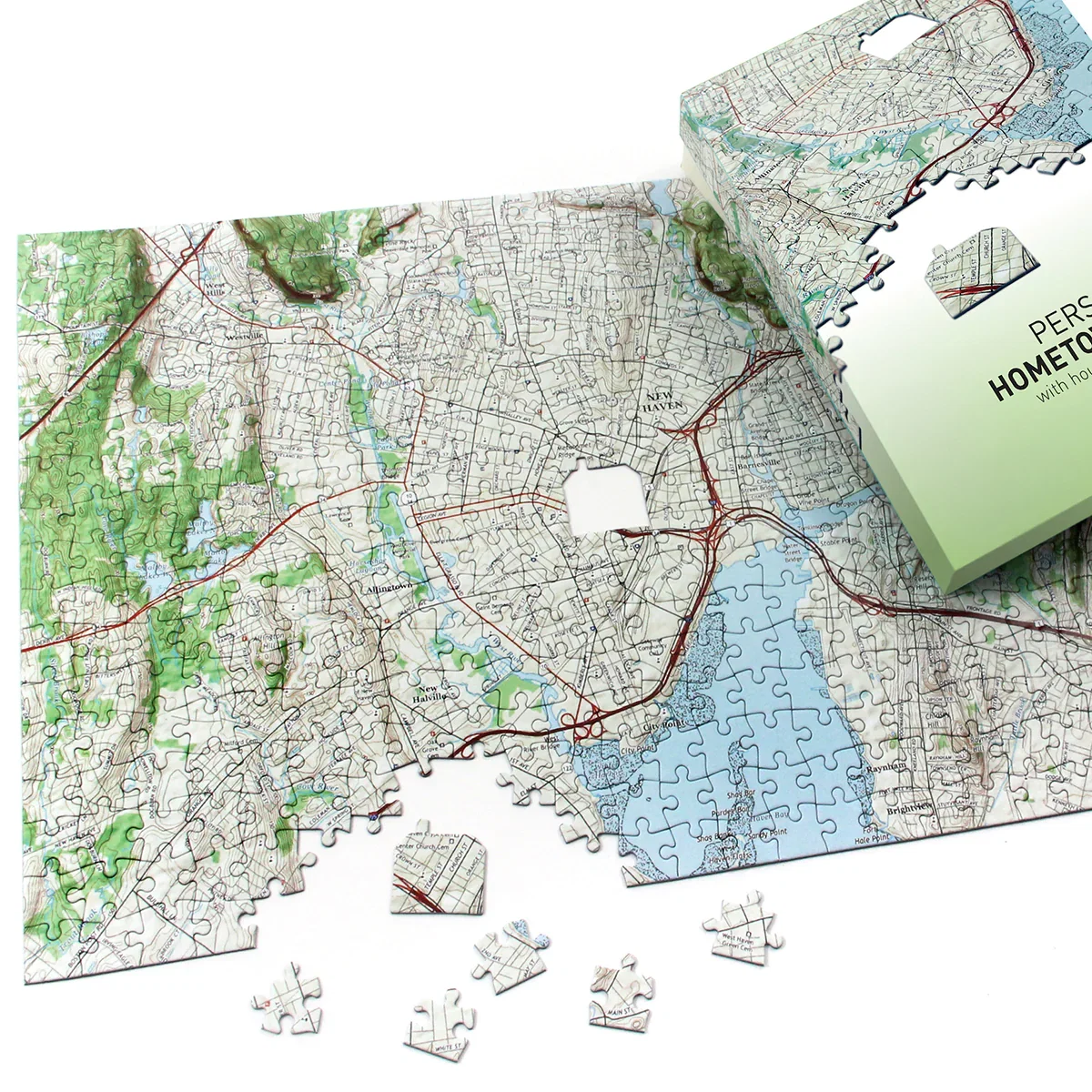 Image of "My Hometown" Personalized US Map Puzzle