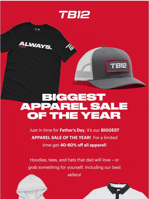 🚨LAST CHANCE🚨 40-60% OFF All Apparel! 👕🧢