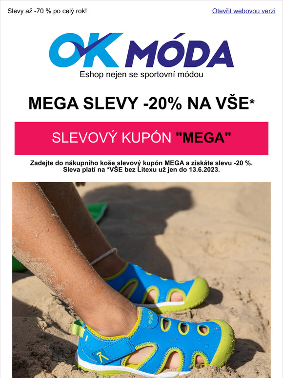 MEGA 20 % už jen do zítra 💣 Slevový kupón MEGA