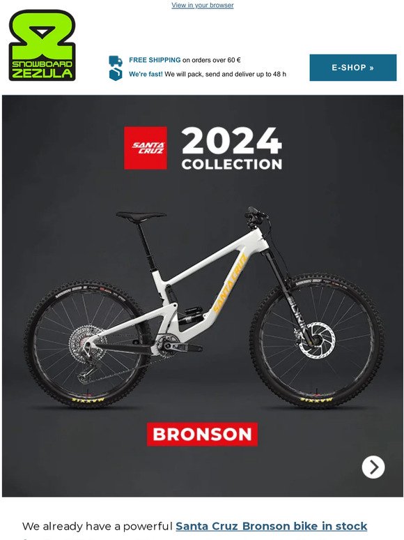 Santa Cruz Bronson 2024 in our store now!