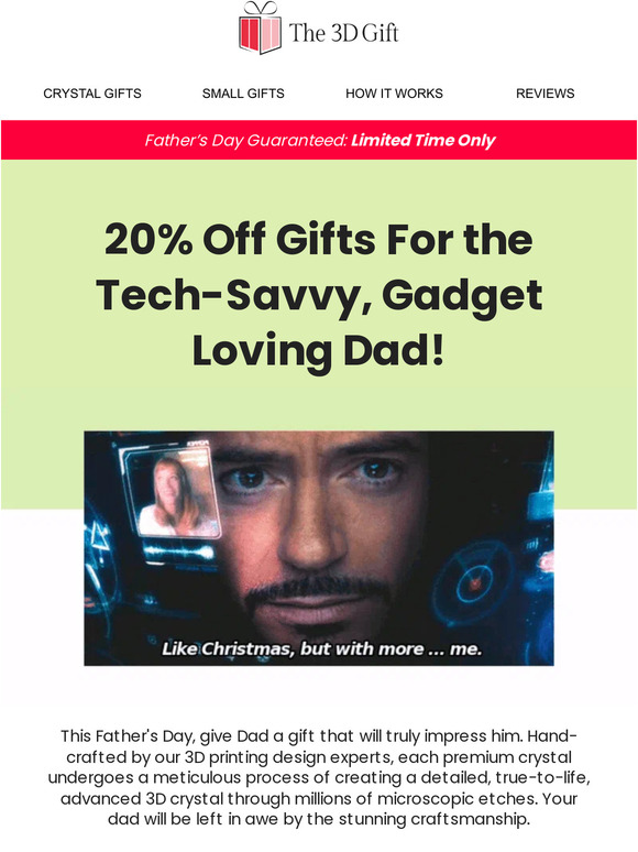 A custom gift for all those gadget-loving dads! 🦾