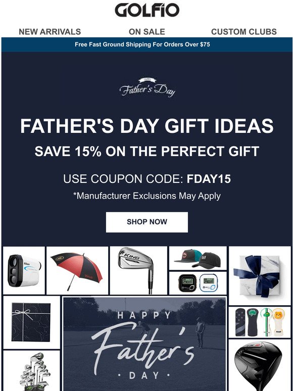15% Off On The Best Gifts For Father's Day