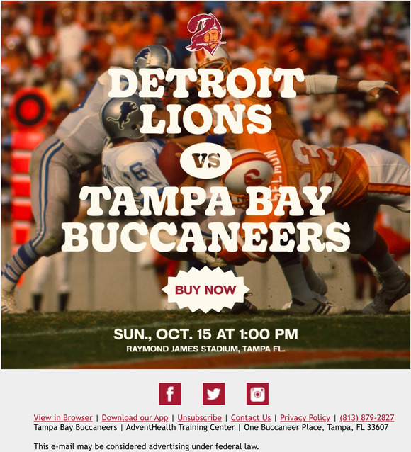 Bucs Forced to Cut the Creamsicle, No Throwback Theme This Year