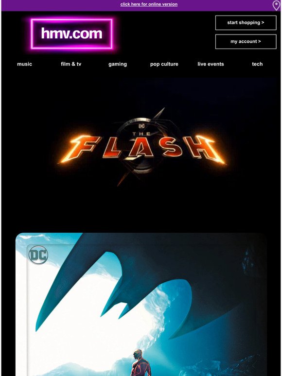 The Flash | 4K steelbook exclusive@hmv ⚡