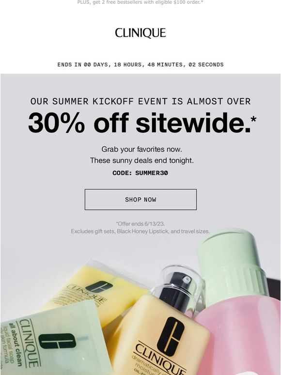 Clinique Email Newsletters Shop Sales, Discounts, and Coupon Codes