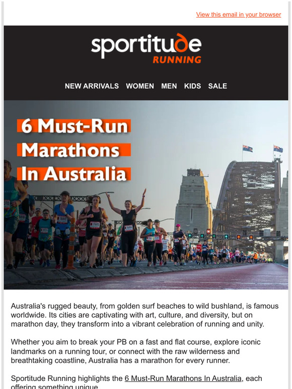 sportitude 🏃‍♀️6 MustRun Marathons In Australia Milled