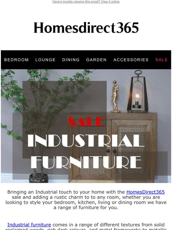 🧱 SHOP INDUSTRIAL FURNITURE IN THE SALE ⚙️