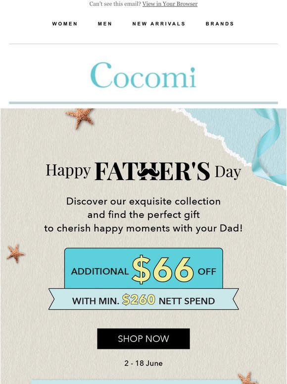 HAPPY FATHER'S DAY 👨 with UP to 50% OFF 🤩