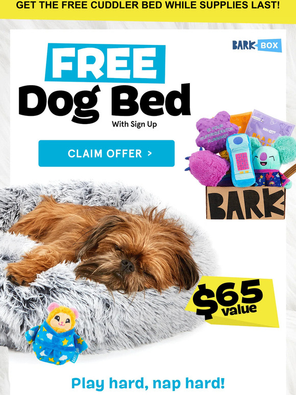 BarkBox This Free Dog Bed Is Going, Going Milled