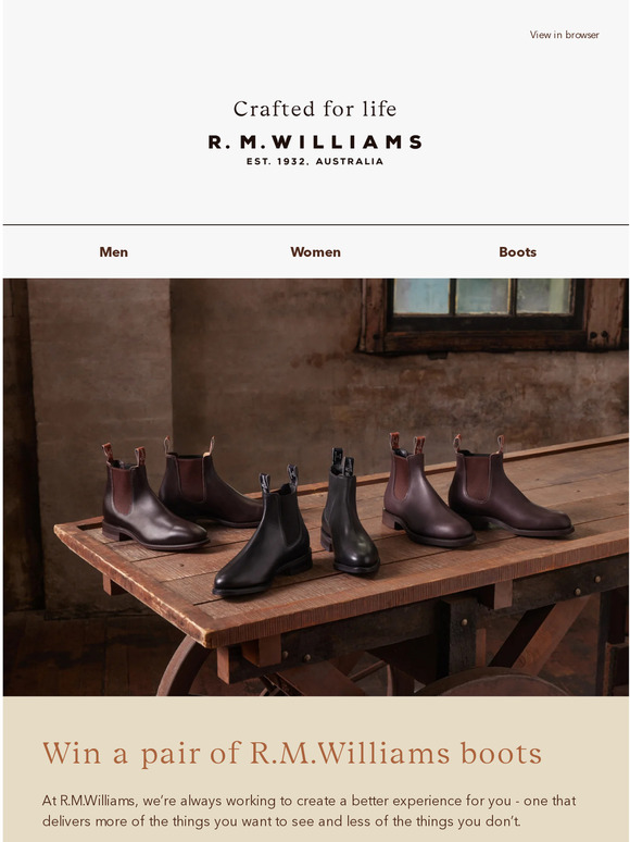 Last chance to win a pair of boots