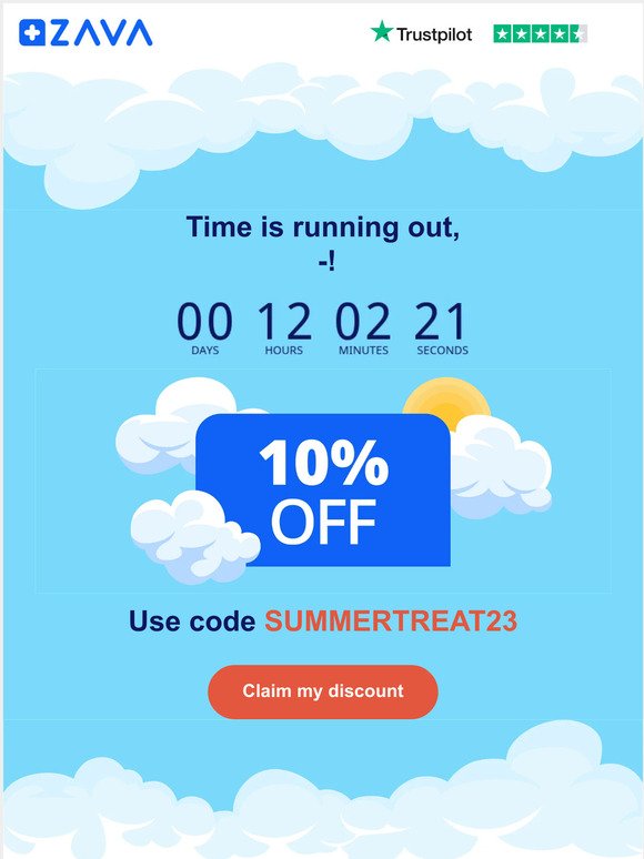 Ends today | 10% OFF your summer health essentials, —! ☀️⏰