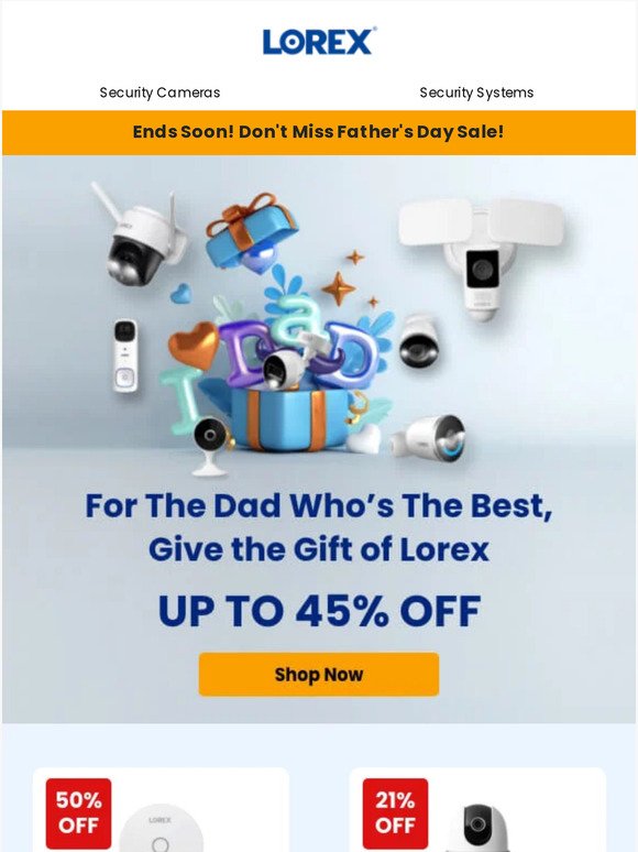 Get Dad the Perfect Gift - Up to 45% Off!