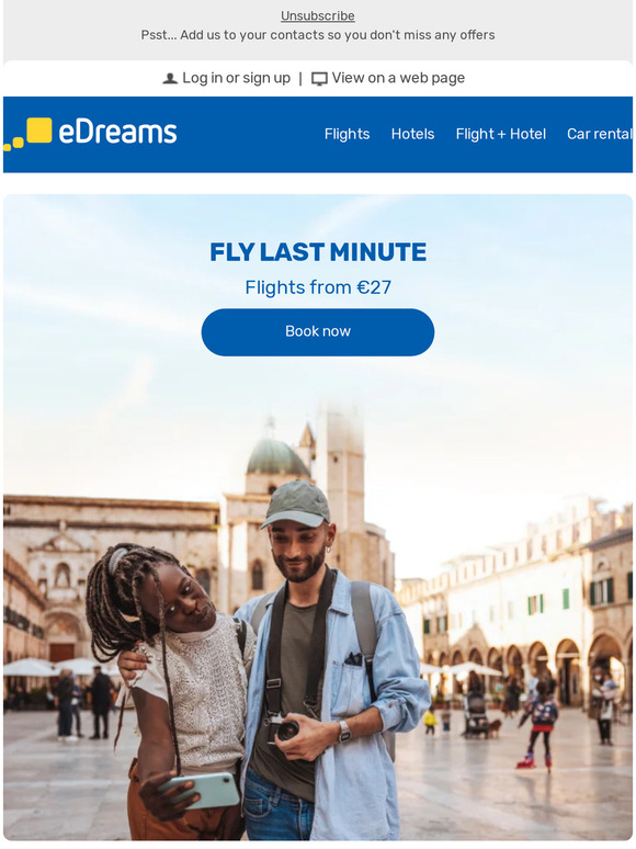 🛫 Jet off to a charming destination from just €27