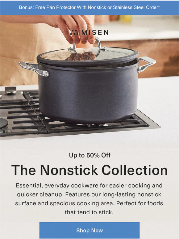 Take 50% off bestselling premium cookware at Misen