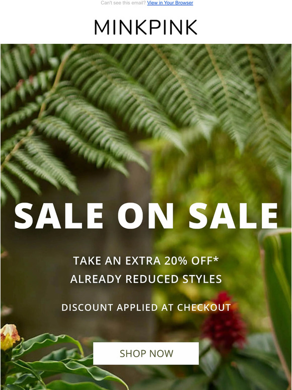 Sale On Sale | Extra 20% Off