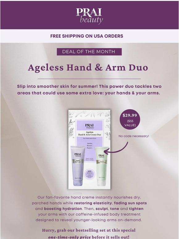Shape up for summer ✨ 45% off our Hand & Arm Creme Duo