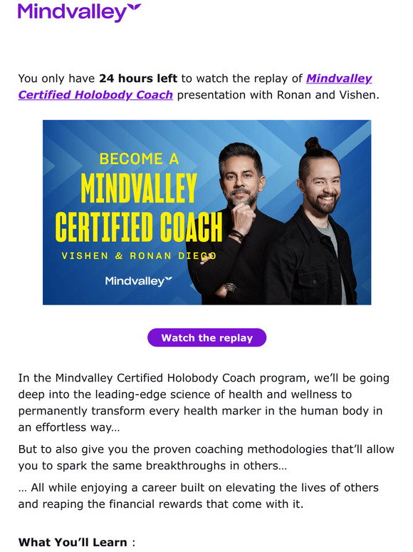 Mindvalley: Create health breakthroughs for yourself and others | Milled