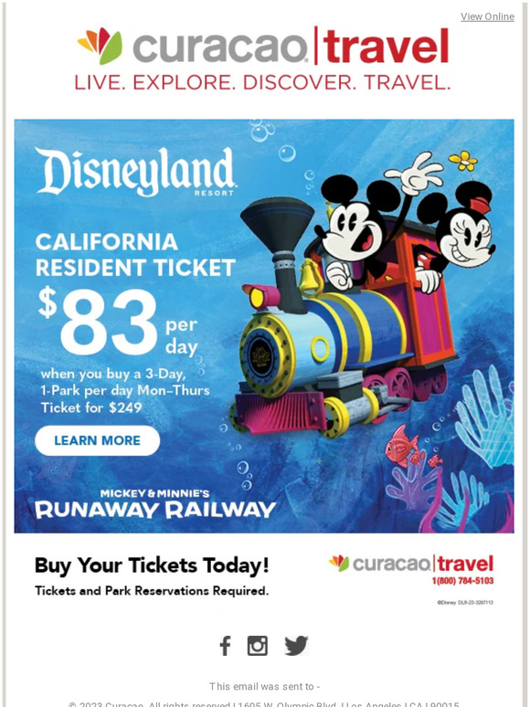 Disneyland® Resort Special Ticket Offer for California