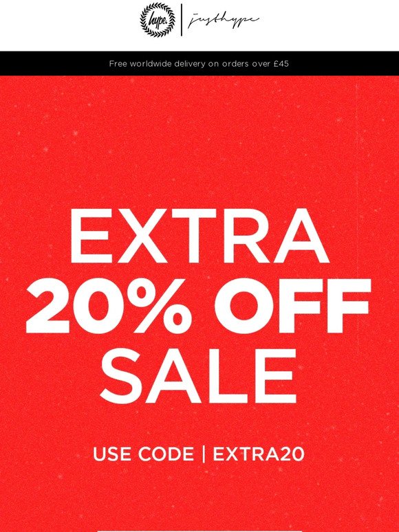 ❌ ❌  Savings Alert: Extra 20% Off Sale Items - Limited Time Only! ❌ ❌