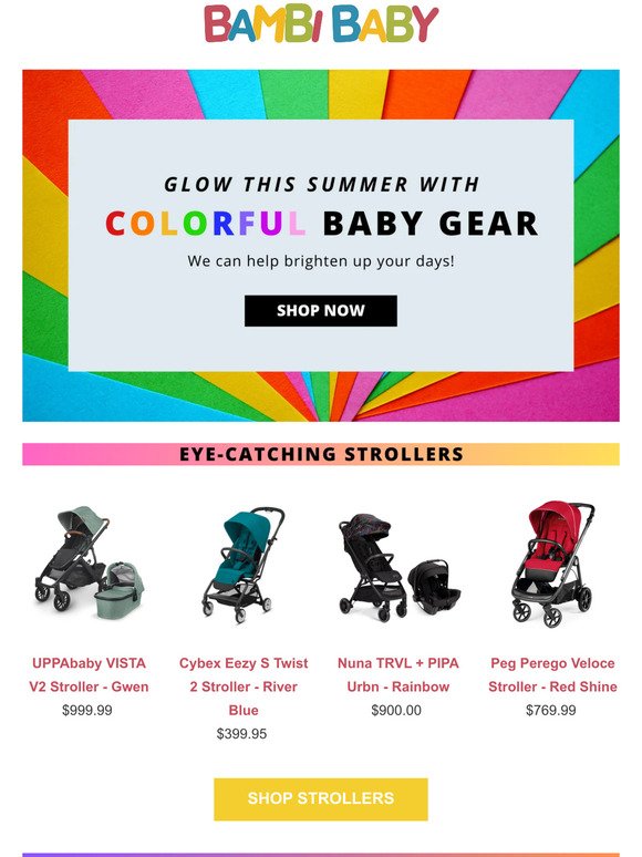 🌈 IT'S A COLORFUL SUMMER! | Brighten Up Your Baby Gear With Vibrant Colors!