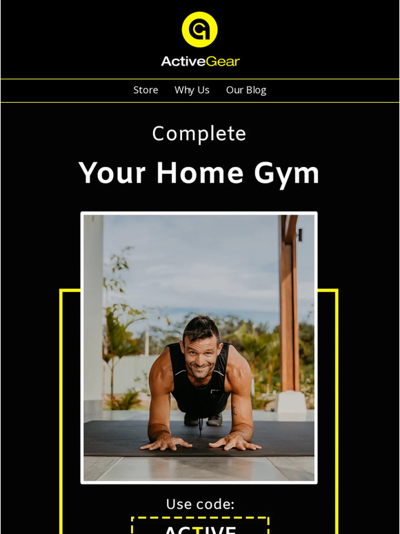 Your ActiveGear welcome gift is about to expire!