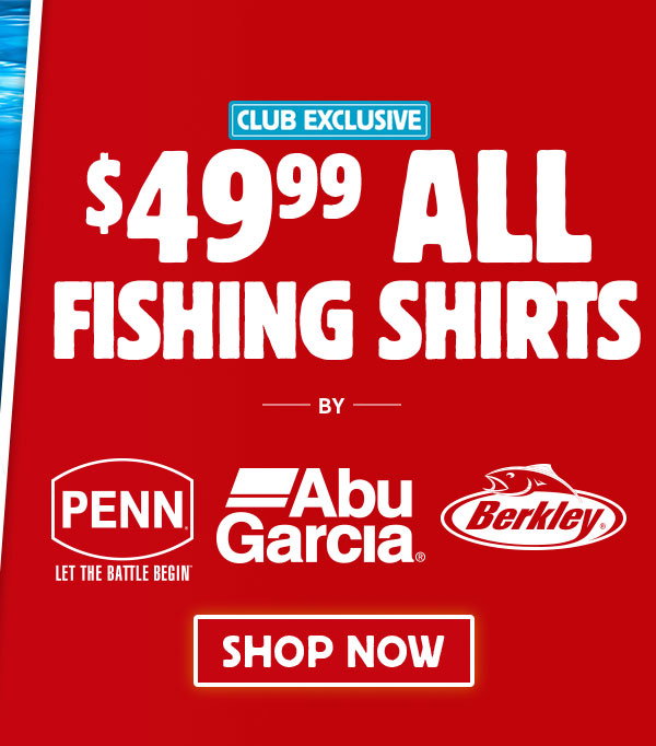 Fishing Shirts by Penn, Abu Garica, Berley