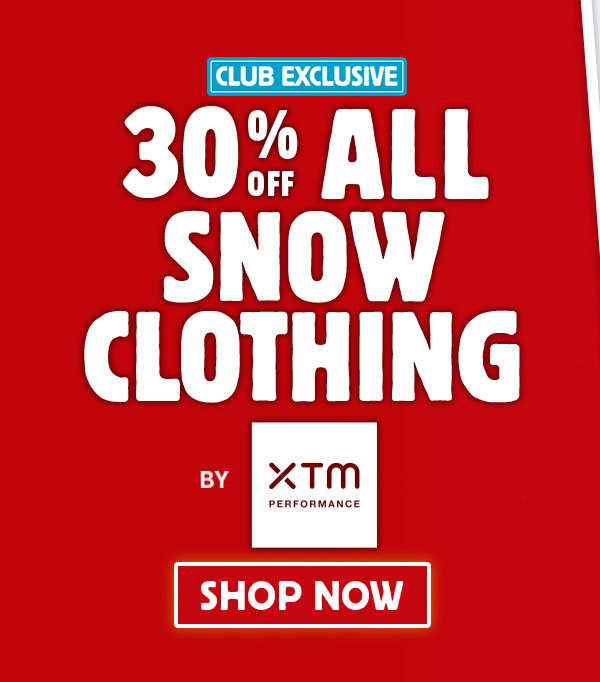 30% Off All Snow Clothing by XTM