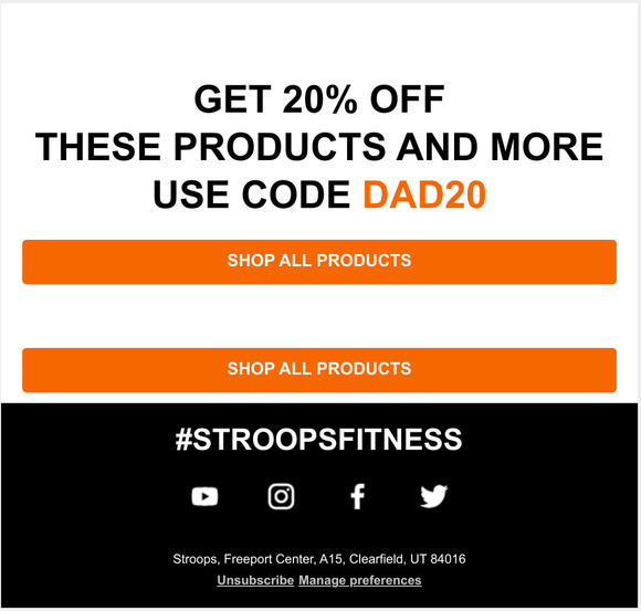 Stroops Father's Day Sale Is Still Going Get 20% OFF Sitewide