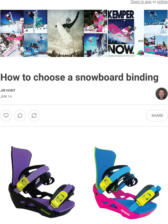 How to choose a snowboard binding