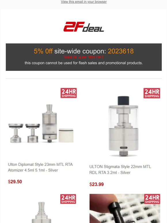 2Fdeal: 24 Hours Ship & Coupons🤩