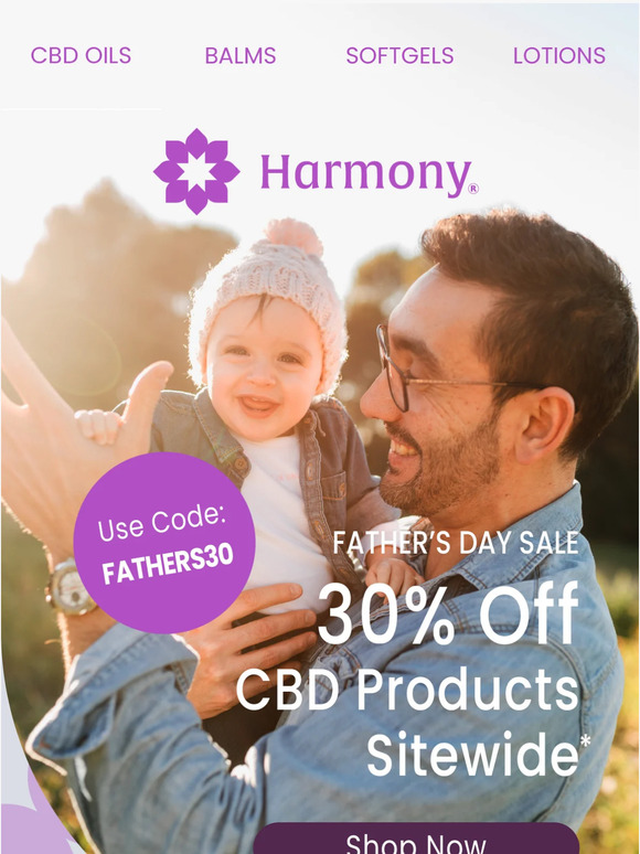 Palmetto Harmony 👔 Celebrate Dad with Harmony CBD Exclusive 30 OFF