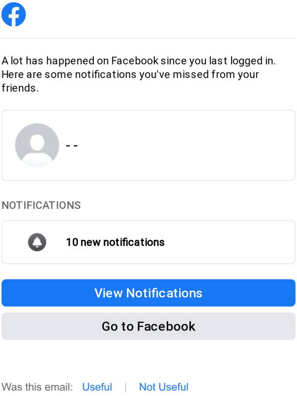 lots of facebook notifications