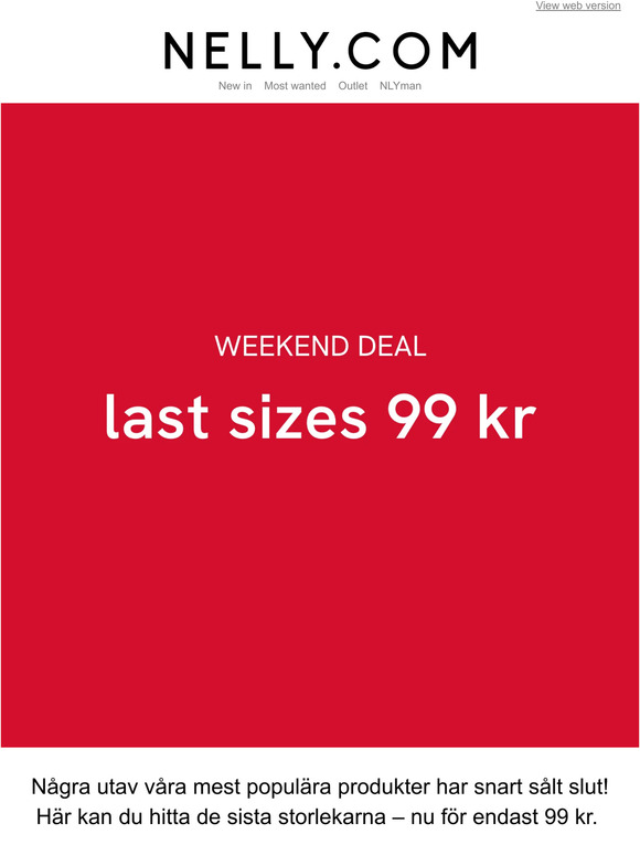 Sista storlekarna - 99 kr 🔥