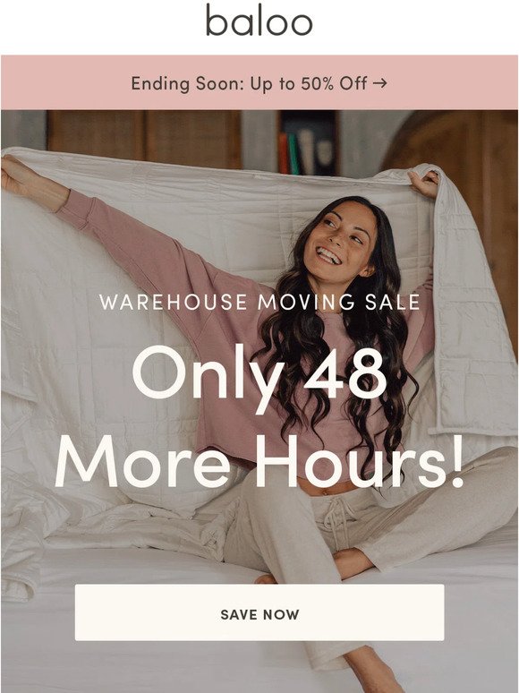 48 hours left for up to 50% Off