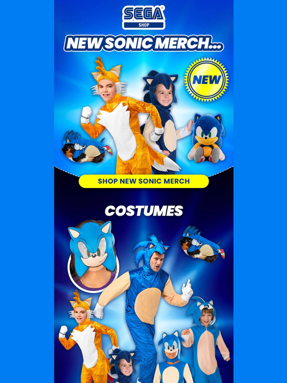 SEGA Shop: 💙 New Range of Sonic Costumes! 💙 | Milled