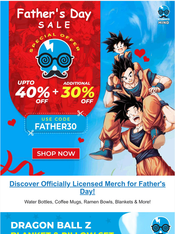 Celebrate Father's Day with Epic Anime Discounts: Up to 40% Off + Extra 30% Off!