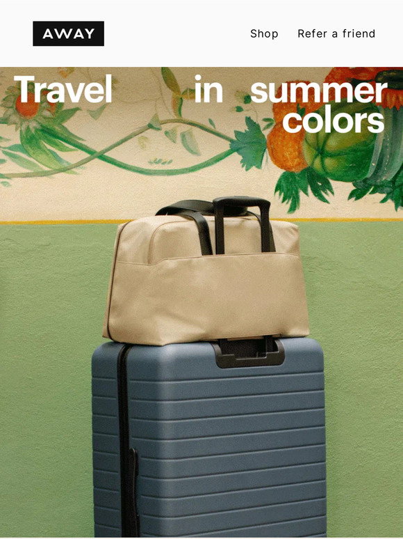 Away: Travel in summer colors | Milled