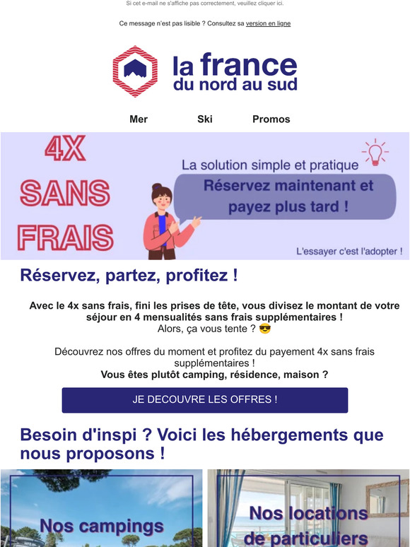 Décalez vos paiements, pas vos vacances 😉
