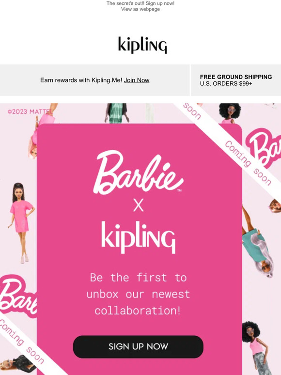 kipling-usa: Barbie x Kipling Collection Coming Soon! | Milled