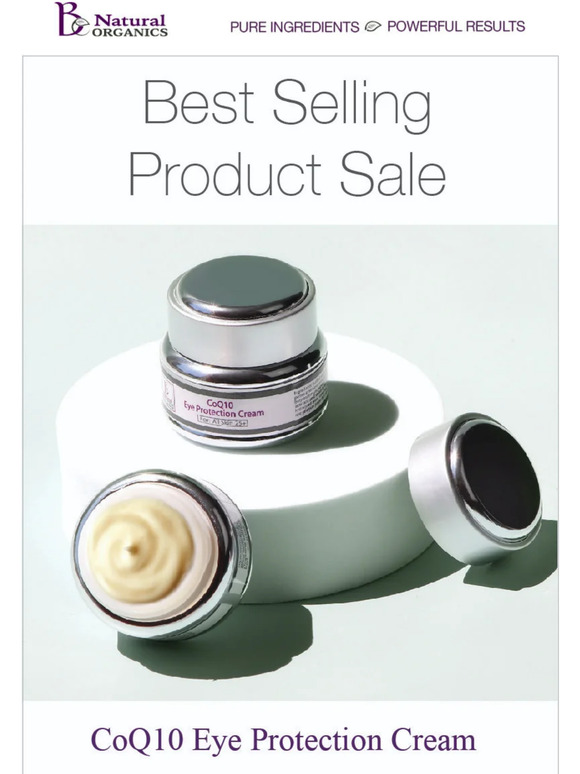 Final Days for 25% OFF CoQ10 Eye Protection Cream