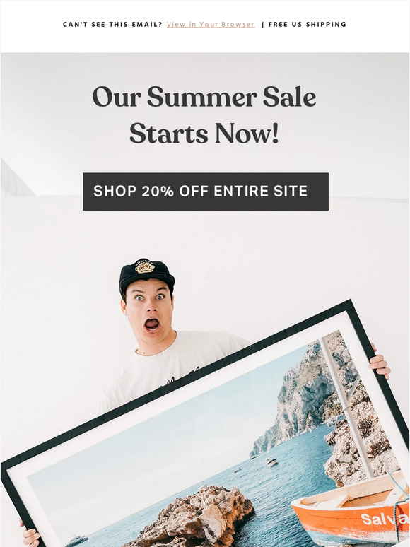 Our Summer Sale Starts Now!