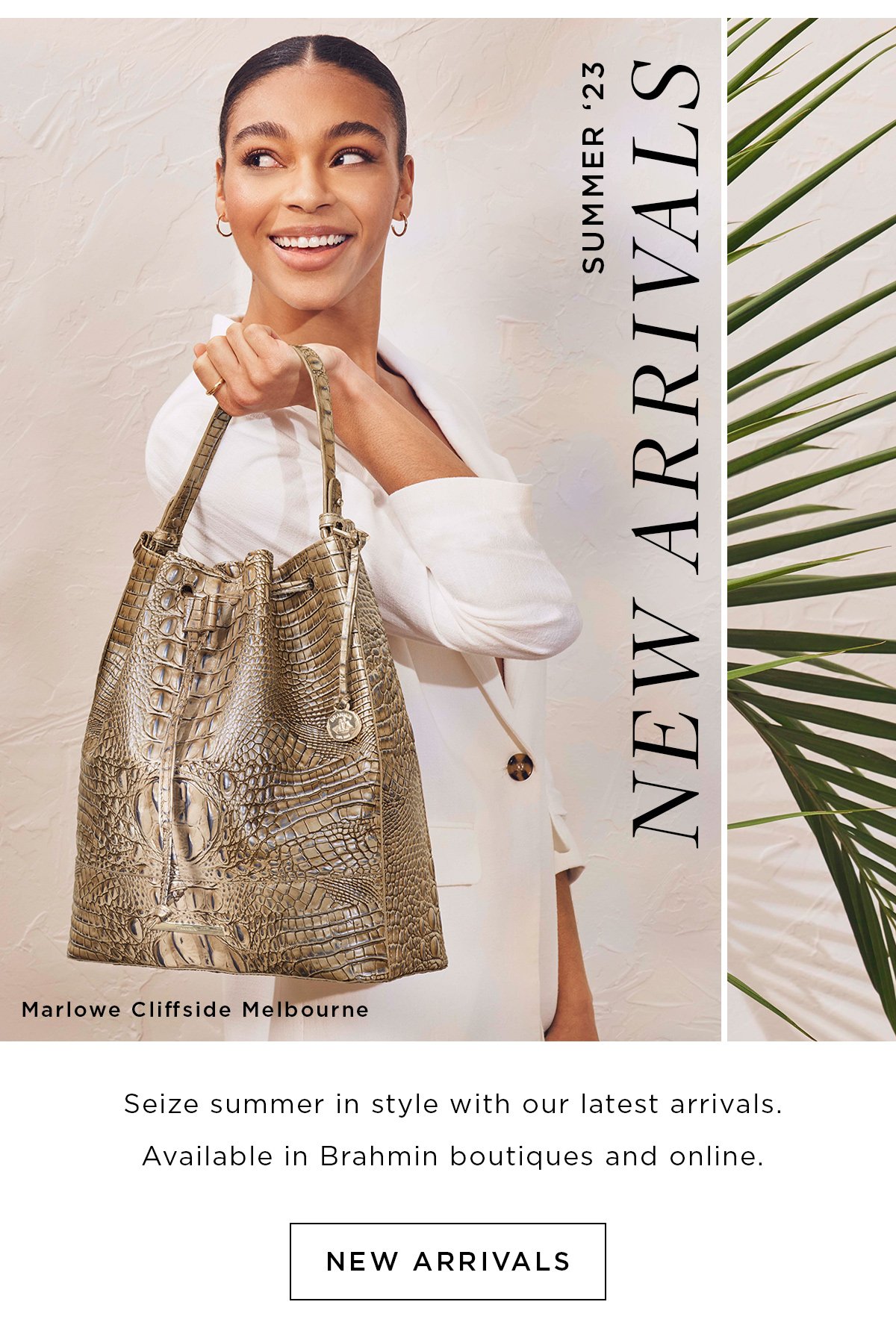 Brahmin Marlowe Fanciful Bucket Bag